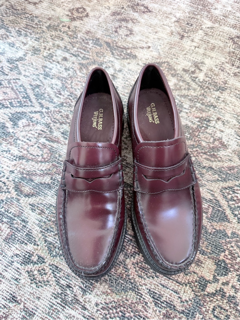 G.H. Bass & Co. Women's Weejuns Burgundy Penny Loafers